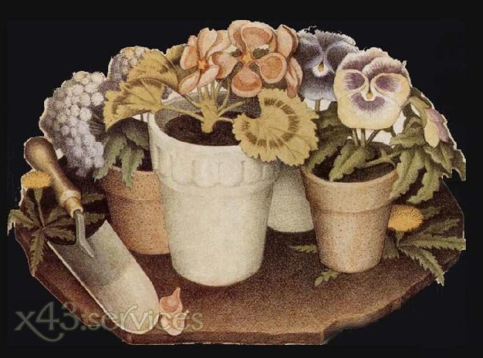 Grant Wood - Kultivierung von Blumen - Cultivation of Flowers - zum Schließen ins Bild klicken